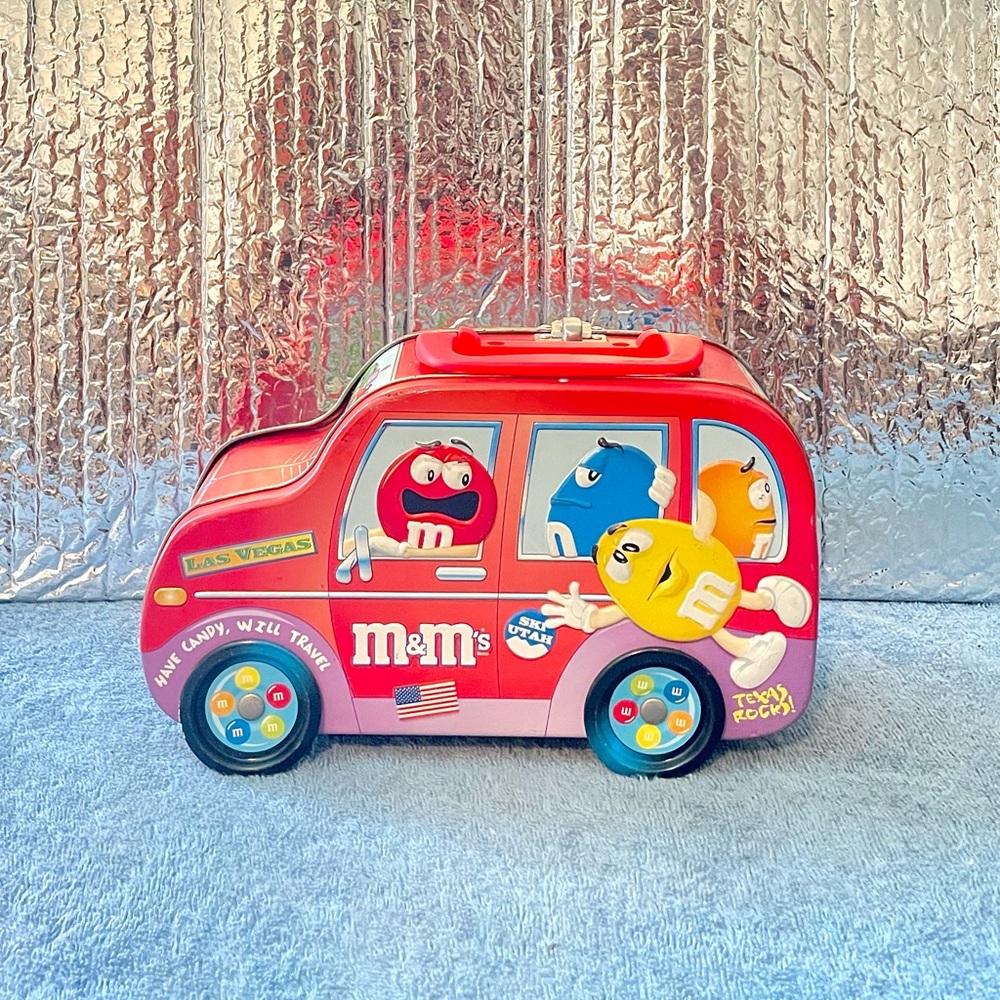 M&M's Car Van Tin Lunch Box